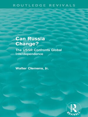 cover image of Can Russia Change? (Routledge Revivals)